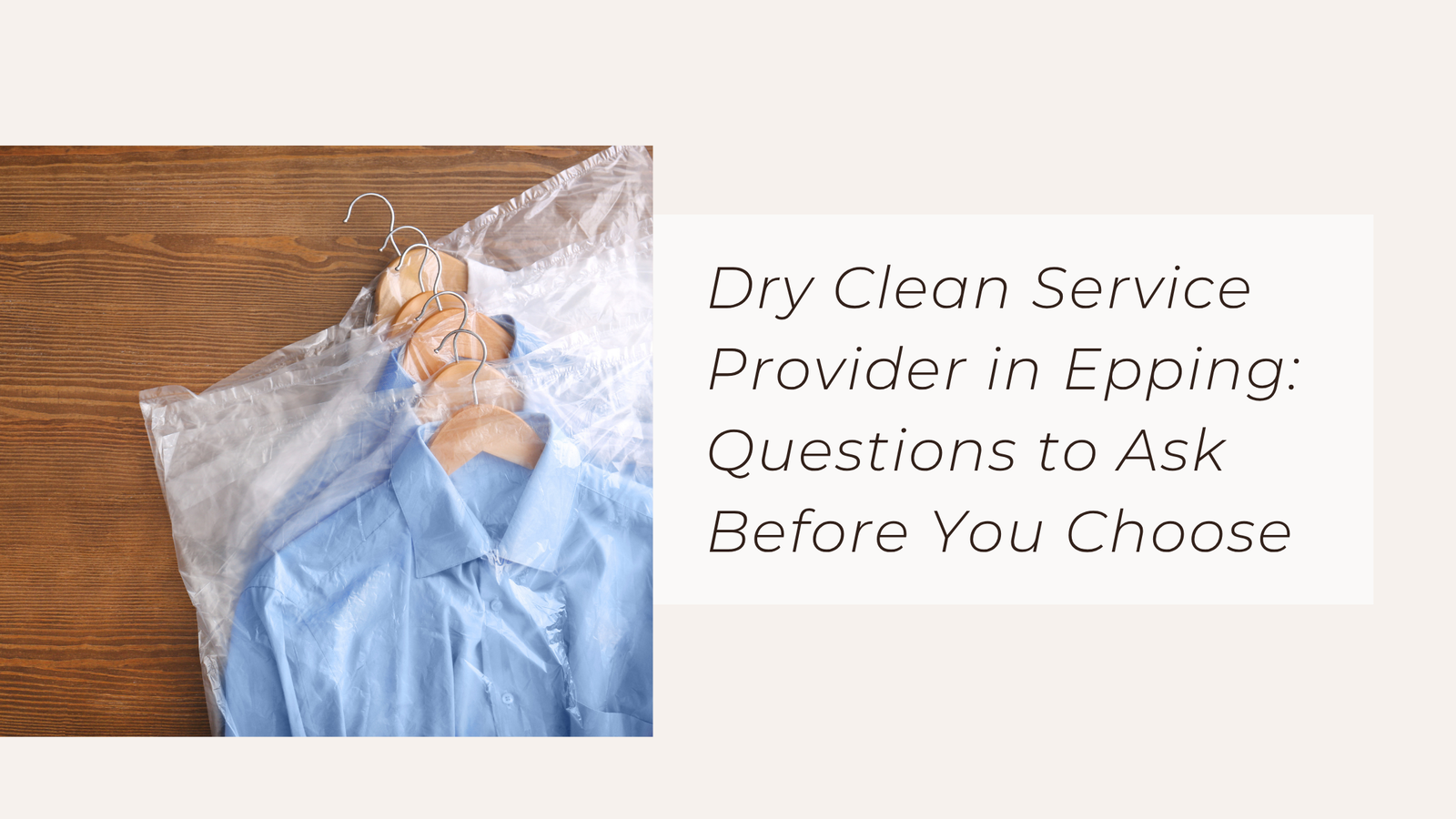 dry clean service provider in Epping